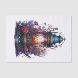 Gothic Lantern Art for Decoupage Tissue Paper