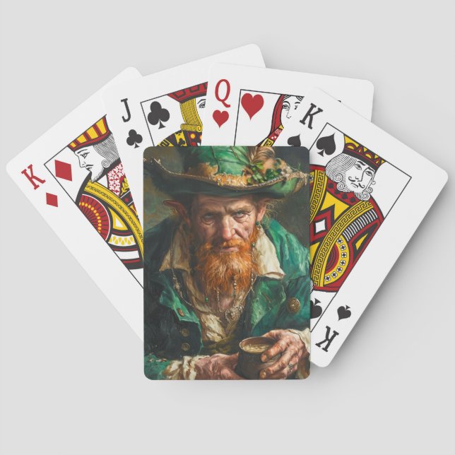 Gothic Leprechaun Playing Cards (Back)