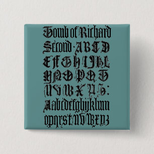 Gothic Letters Button