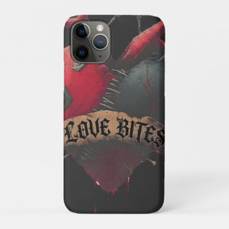 Gothic "Love Bites" Anatomical Heart Illustration iPhone 11 Pro Case