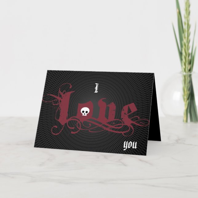 Gothic Love Holiday Card (Front)