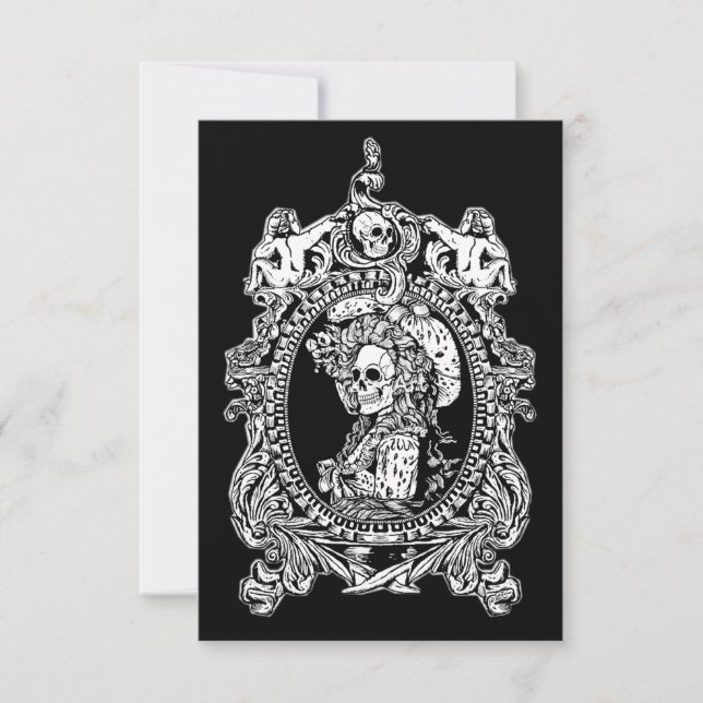 Gothic Maiden Thank You Card (Front)