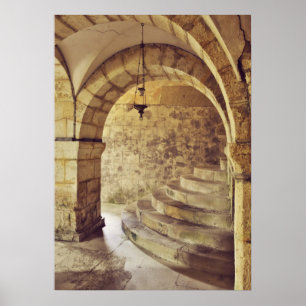 Gothic medieval church poster