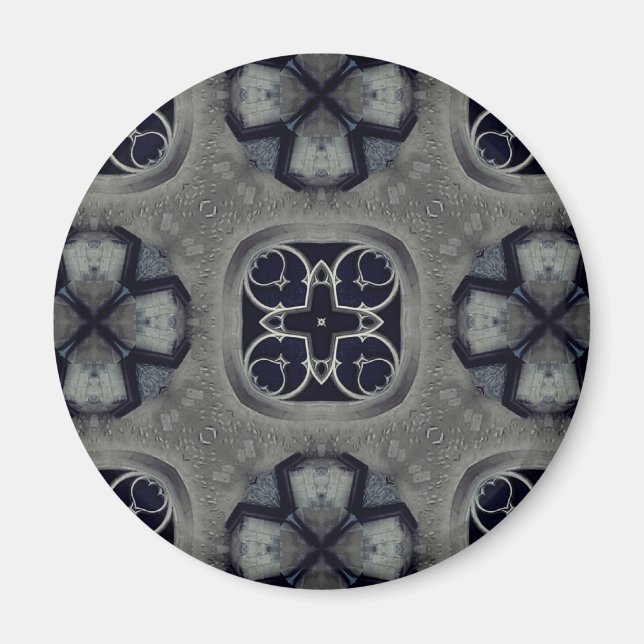 Gothic medieval detailed pattern magnet (Front)