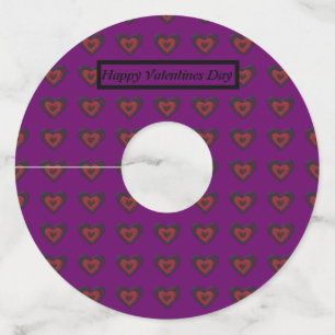 Gothic Melting Love Heart Personalized Wine Glass Tag