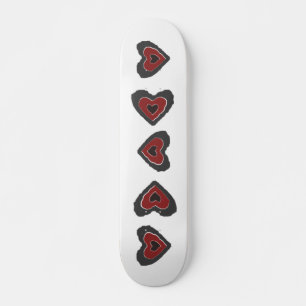 Gothic Melting Love Heart Skateboard