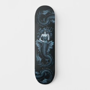 Gothic Mermaid Haunting Menace Skateboard