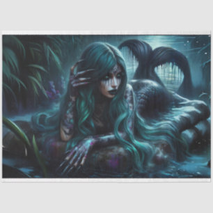 Gothic Mermaid Night Tissue Paper