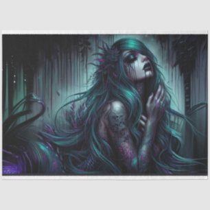 Gothic Mermaid Princess Tissue Paper