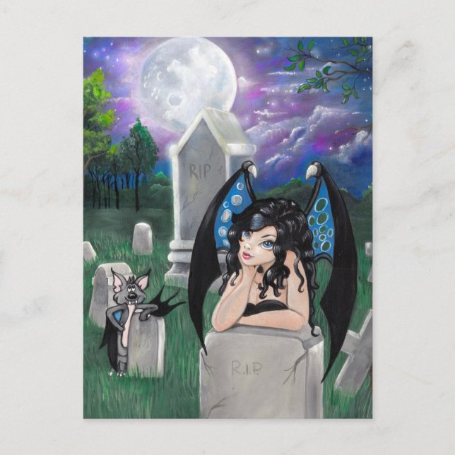 "Gothic Midnight" postcard (Front)