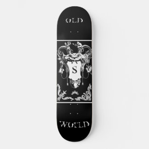 Gothic monster antique architectural decoration  skateboard