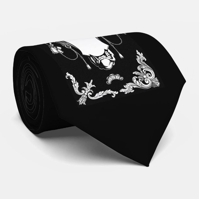 Gothic monster antique architectural decoration  tie (Rolled)