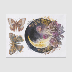 Gothic moon and steampunk  1 Art for Decoupage Tissue Paper