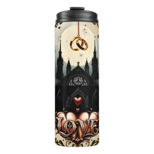 Gothic Moon –Eternal Love Beneath the Midnight Sky Thermal Tumbler