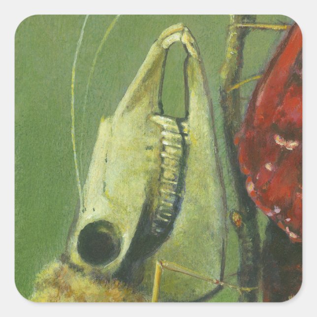 Gothic moth surreal sticker (Front)