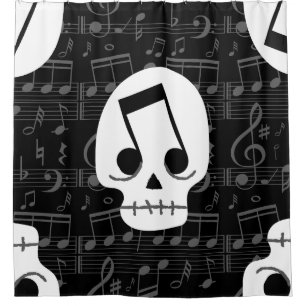 gothic music note eyes skull macabre