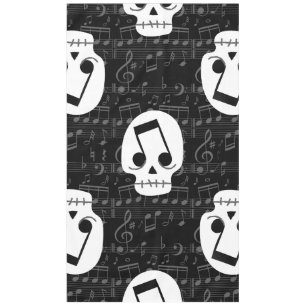 gothic music note eyes skull macabre tablecloth