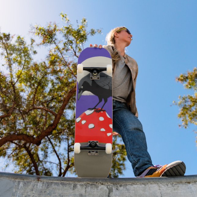 Gothic Mystical Raven Skateboard (Outdoor 1)