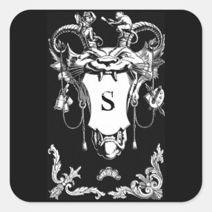 Gothic mythical creature sticker