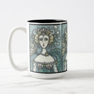GOTHIC NEPTUNE'S MERMAID LOVER, TWO TONE MUG Black