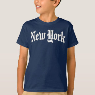 Gothic New York Typography Design T-Shirt