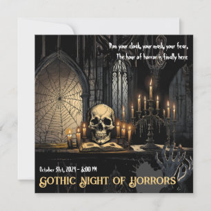Gothic Night of Horrors - Dare to Enter the Abyss  Invitation