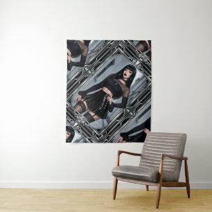 Gothic Obsidian Glamour Elegance Of Mina Valerius Tapestry