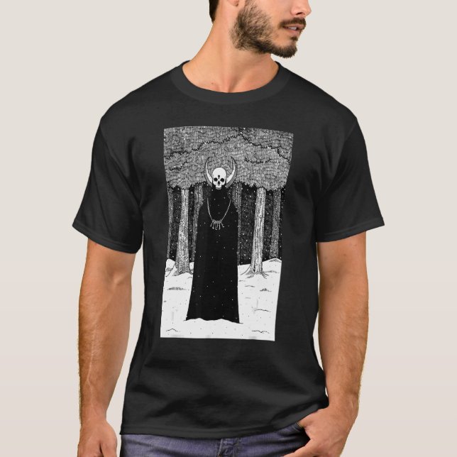 Gothic Occult Dark Satanic Unholy Witchcraft Grung T-Shirt (Front)