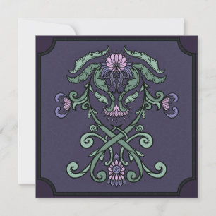 Gothic Ornamental Crest Birthday Invitation