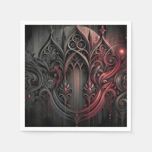 Gothic Paper Napkins (Front)