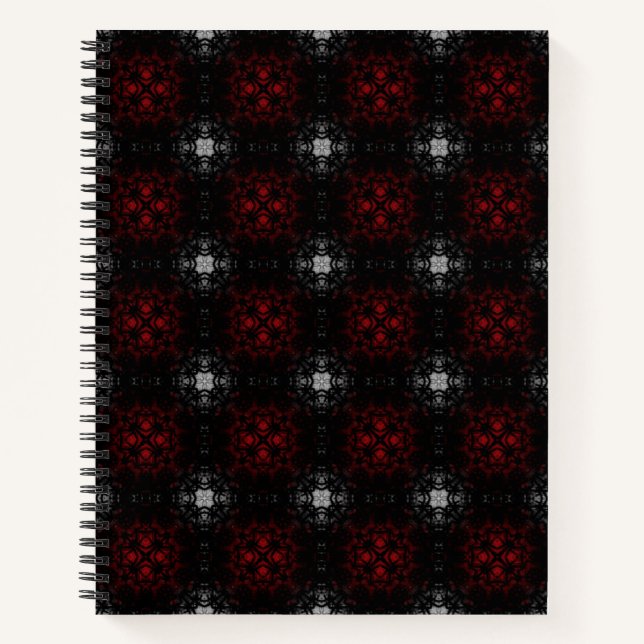 Gothic Patterned Spiral Notebook (Front)
