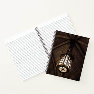 Gothic Pendant Light Spiral Notebook
