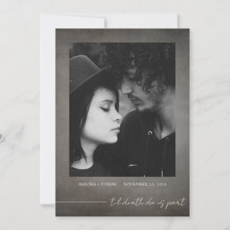 Gothic Photo Save the Date Invitation