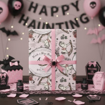 Gothic Pink Victorian Rocking Horse Baby Shower