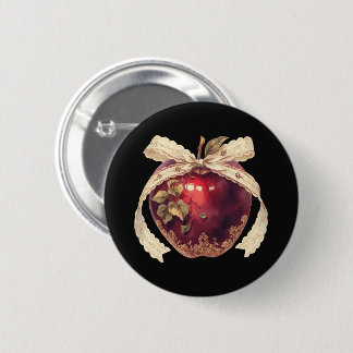 Gothic Poison Apple Dark Romance Halloween 2 Inch Round Button