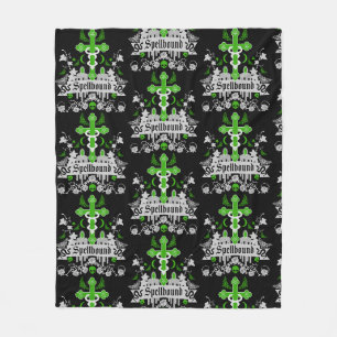 Gothic Post Punk Fashion Accessories Fleece Blanket