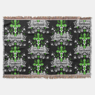 Gothic Post Punk Fashion Accessories Throw Blanket