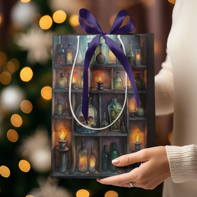Gothic Potion Bottles – Dark Apothecary Medium Gift Bag (Creator Uploaded)