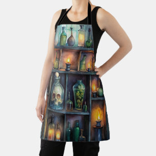 Gothic Potion Bottles – Dark Fantasy Witchy Apron