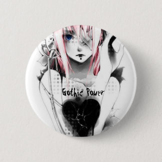 Gothic Power 2 Inch Round Button