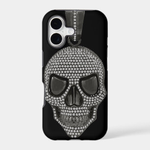 Gothic Printed Diamond Skull