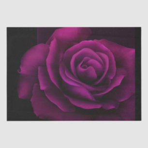 Gothic Purple-Red Rose Flower Tissue Paper