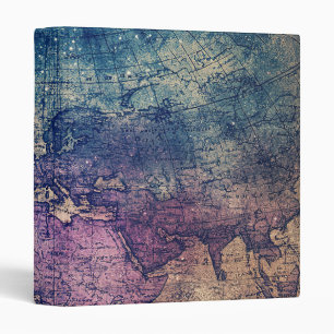 Gothic Purple Vintage Celestial Map Binder