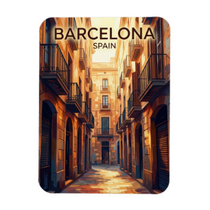 Gothic Quarter Spain Magnet