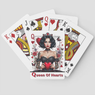 Gothic Queen Of Hearts Playing Cards