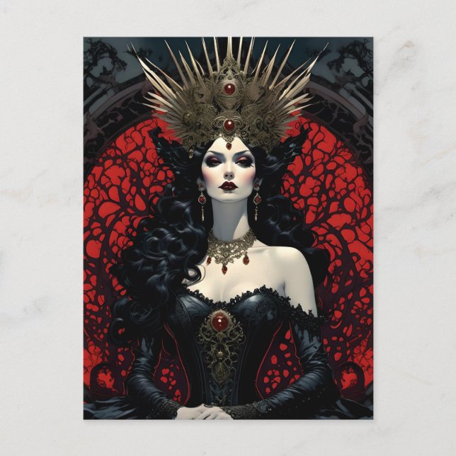 Gothic Queen Postcard (Front)