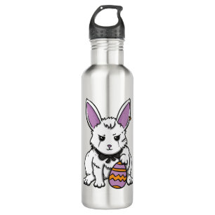 Gothic Rabbit Gothic Bunny Gothic Easter Emo Goth  710 Ml Water Bottle