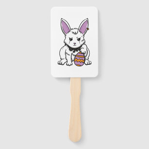 Gothic Rabbit Gothic Bunny Gothic Easter Emo Goth  Hand Fan