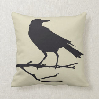 Gothic Raven Bird Pillow Style 3