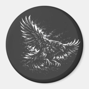 Gothic Raven – by BurnsInHell Magnet